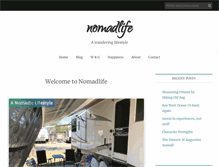 Tablet Screenshot of nomadlife.com